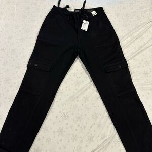 Judy Blue Black Track Pants with Sturdy Fabric